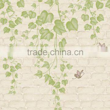 All sorts of color of the leaves wallpaper with butterfly