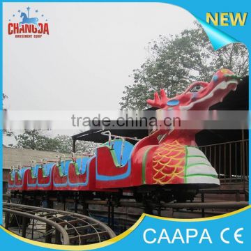 dragon coaster for kids ! Amusement park ride Electric mini train/sliding dragon coaster for kids