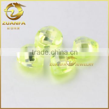 Artificial wuzhou manufacturer zirconia beads checker cut cz beads