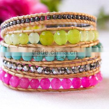 Neon Party Wrap Beautiful Bracelet with colorful beads