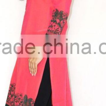 pink long Kurtis FOR SUMMER COLLECTION TO LOOK GORGOUS