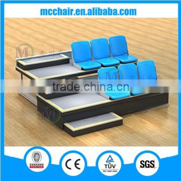 Athens Retractable Grandstand Telescopic Soccer Gym Bleachers Gym Seating Sports Equipment