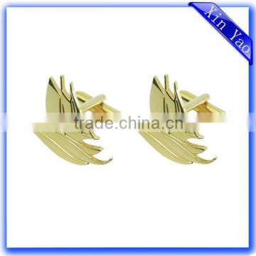 Wholesale Customized Brass Gold Stamping Cufflink