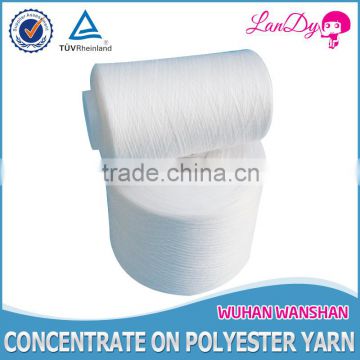 403 close virgin factory price in cone or hany yarn semi-dull knitting and weaving 100pct polyester sewing thread