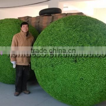 Customized artificial iron frame topiary grass Ball