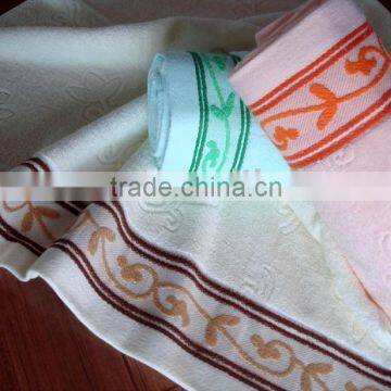 solid jacquard towel