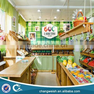 supermarket vegetable and furit display rack and display shelf