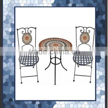 3pc mosaic garden furniture set