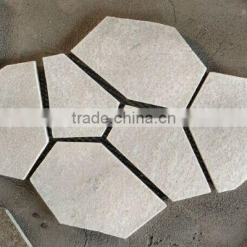 indoor white flagstone mat flooring tile