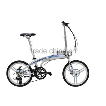 folding bike 20 inch with aluminum alloy frame 16 speed foldable bike