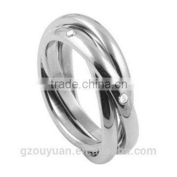 Amazing Stainless Steel Wedding Ring, Three Sets Wedding Ring