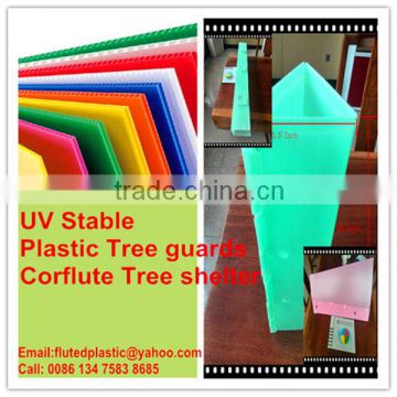Top quality plastic tree protector/ corflute tree guard/corflute tree shelter