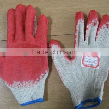 latex coated working industry gloves red