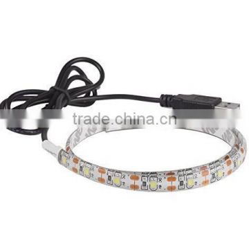CE ROHS approved led tape IP65 Waterproof 5V usb powered led strip 500mm flexible light white/Red/Blue/Green 2 years warranty