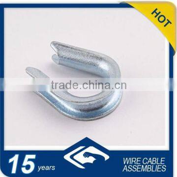 Good quality of the galvanized steel wire rope thimble cable casing