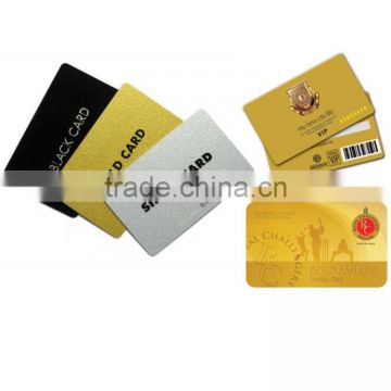 Custom LOGO Metallic Gold/ Silver PVC Card