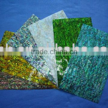 colourful paua/abalone shell paper
