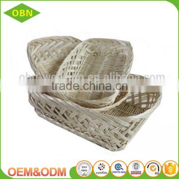 Handicraft sets customized colored cheap wicker bread baskets