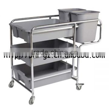 Guangzhou Hotel Supply Stainless Steel Movable Kitchen Trolley kitchen Storage Trolley Cheap Kitchen islands and trolleys C258