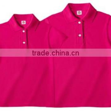 2017 hot sale low price high quality cotton couples Polo shirt custom