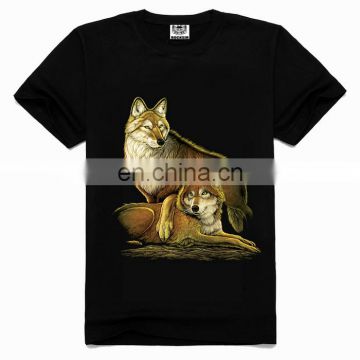 2016 New Fashion man t-shirts,3d wolf t-shirt