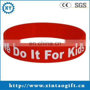 Promotional cheap custom silicone bracelets for kids