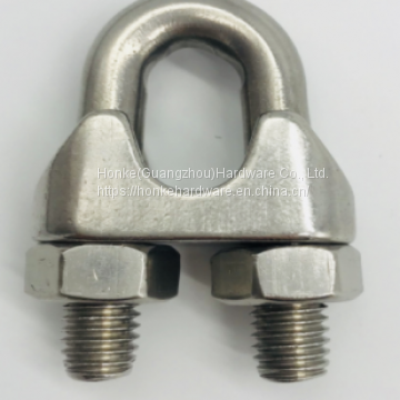 Heavy Duty 304 Stainless Steel Standard U Shape Bolt Wire Rope Clip Cable Clamp