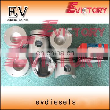 Cylinder liner kit For Mitsubishi 6D14 6D14T piston piston ring cylinder sleeve 6D14-2AT 6D14-3AT