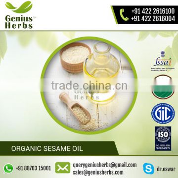 Best Quality 100% Pure Organic Sesame Oil for Sale