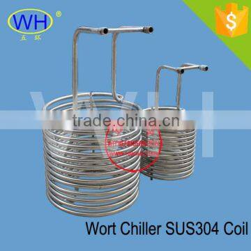 Wort Chiller unit 304 stainless steel immersion coil heat exchanger