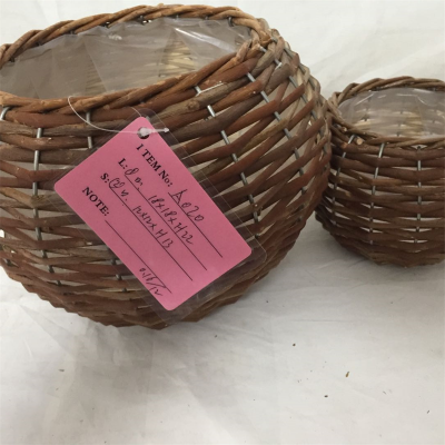China Supplies Hand-woven Round Shape Multi-function Wicker Basket For Storage