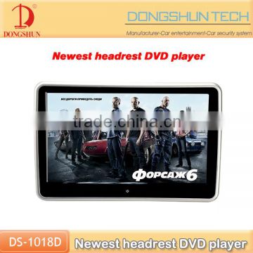 High resolution 10.1inch car headrest monitor with touch screen car dvd player