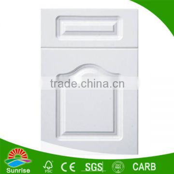 China PVC Cabinet Kitchen Door/MDF wrapped pvc kitchen cabinet door