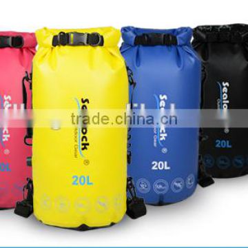 High quality 500D PVC tarpaulin custom logo dry bag swimming tube dry sack
