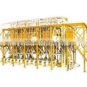 Steel sturcture 200T per 24hours wheat flour milling machinery