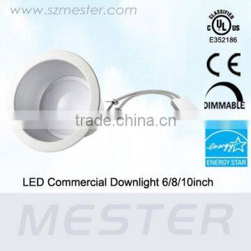 0-10V dimmable LED Commercial Downlight, Energy star and UL listed, LED Commercial Downlight 25W 8inch