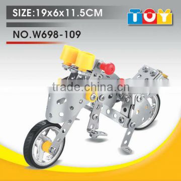 Most popular gift for child combined toy DIY harley davidson motorycle model