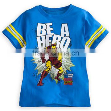 customized designed printed blue t shirts for men