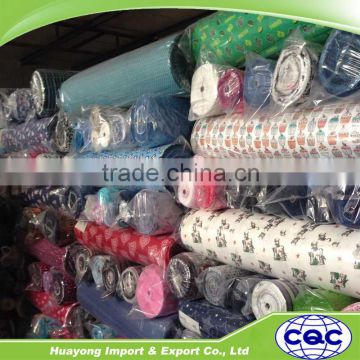 high quality printed flannel fabric stock in hebei