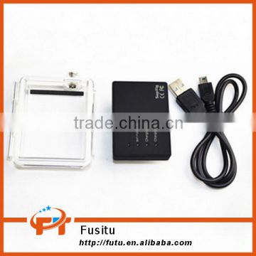 Extended Battery + Extended Waterproof Housing Back Door + USB Charging Cable for Gopro Hero 3+