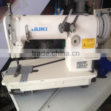 used second hand Juki high speed High stability MH-382 double needle,double chian stitch sewing machine