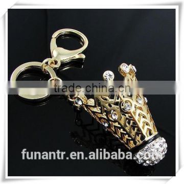 customized gold badminton metal key chains for promotion(PG03006)