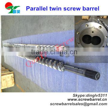 bimetallic parallel twin screw barrel for extruder