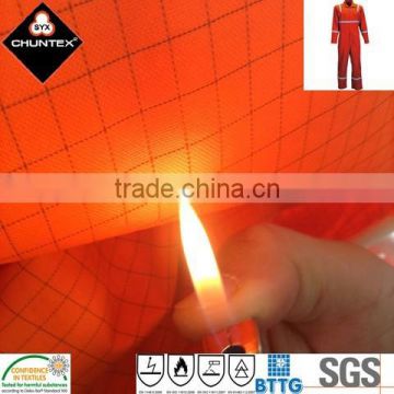 High-Tech 150D 300D Personal Protective Garment Materials Fireproof Antistatic Laminating Fabric with Modacrylic Tricot