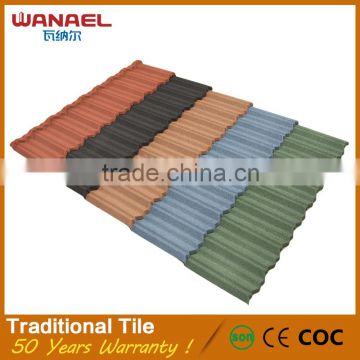 Wanael building materials fast delivery high end quality lightweight color steel roof tile