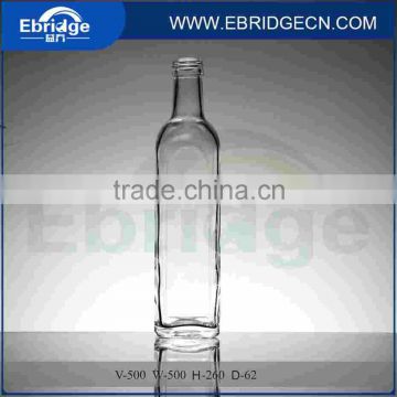 500ml 0.5L transparent glass wine bottle vodka bottle cheap price