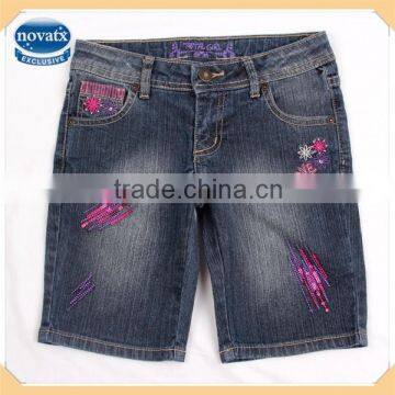 (G1870) blue 6-12Y nova brand girls fashion short jeans for kids