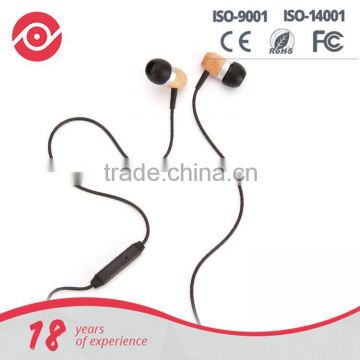 Yes hope precise bass hands-free earbud wooden stereo headphone headsets earphone
