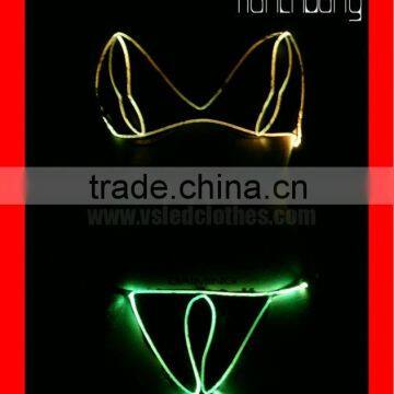 Full Color Fiber optic Sexy Lingerie