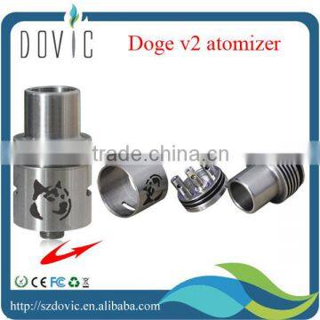doge v2 atomizer with copper plated silver contact